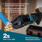 ZUPPER MP-2430-F2098 PEX clamp tool application view
