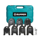 ZUPPER Press Jaws, 7PCS Pressing Jaws Kit 1/4" to 1 1/8" Suitable for RLS press fittings ACR Copper Pipes, Compatible with Standard Press Tools (32 kN / 7,200 lbs) - with Carrying Case