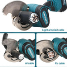 ZUPPER Electric Ratcheting Cable Cutter, 18V Electric Cable Cutter for Cu and Al (1000 MCM Copper / 1250 MCM Aluminum / 4x300 MCM Armored Cables) - with 6-Stage Adjustable blade, 2pcs 4AH Battery