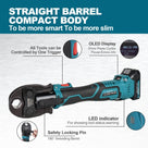 ZUPPER Press Tools 18V Compact Copper Pipe Press Tool Kit for 1/2 in. to 1-1/4 in. Copper Fittings, 4 VUS Press Jaws, 2 Batteries