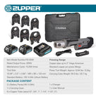 ZUPPER Standard Pro Press Tool Kit with 1/2 in. to 2 in. Copper Press Jaws