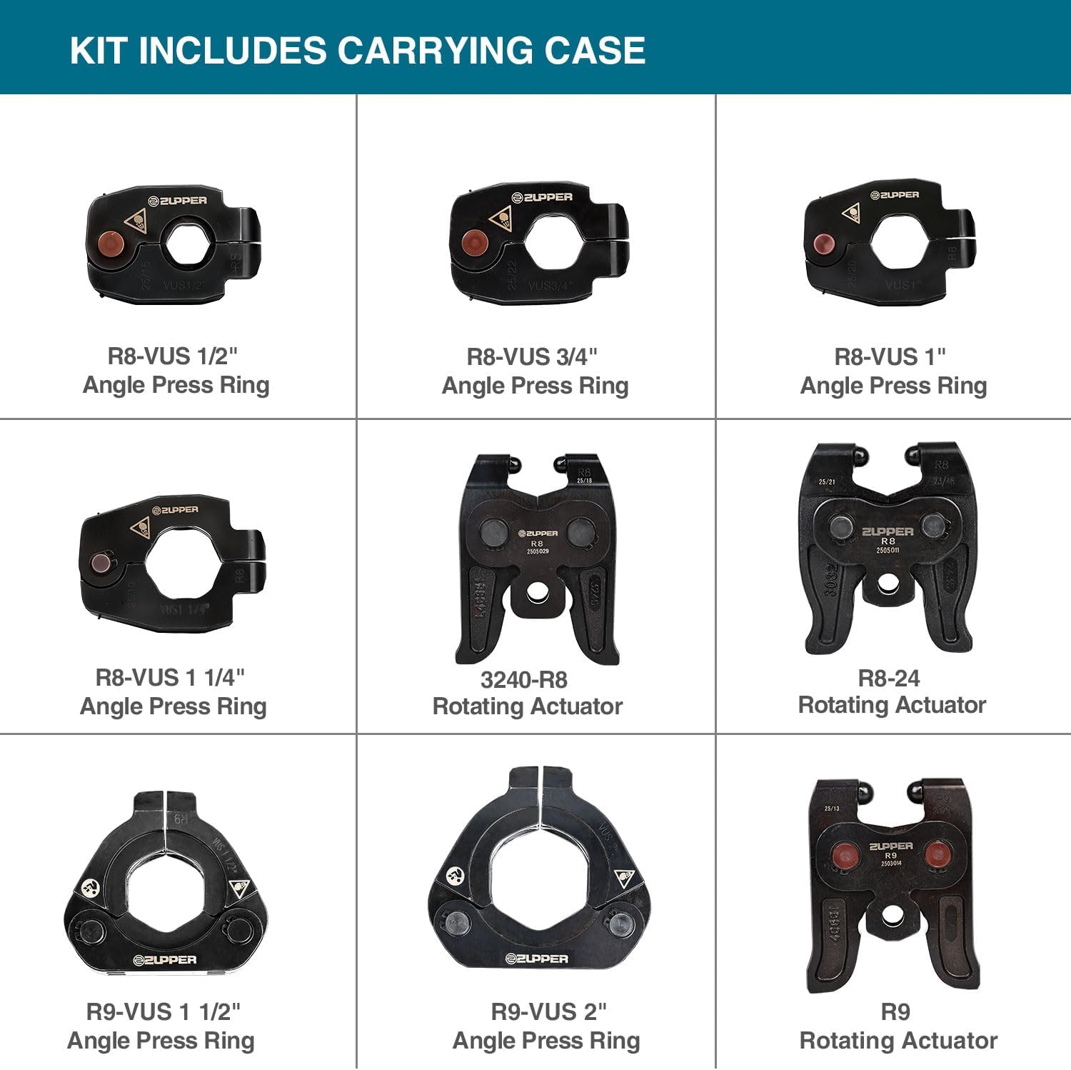R8-R9-VUS1/2 kit contents